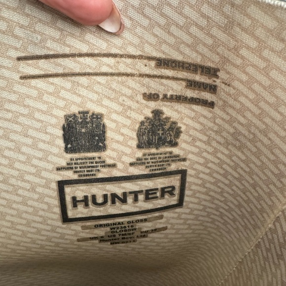 HUNTER ORIGINAL RAIN BOOT- Tall high gloss black Hunter rain boot - Picture 5 of 8